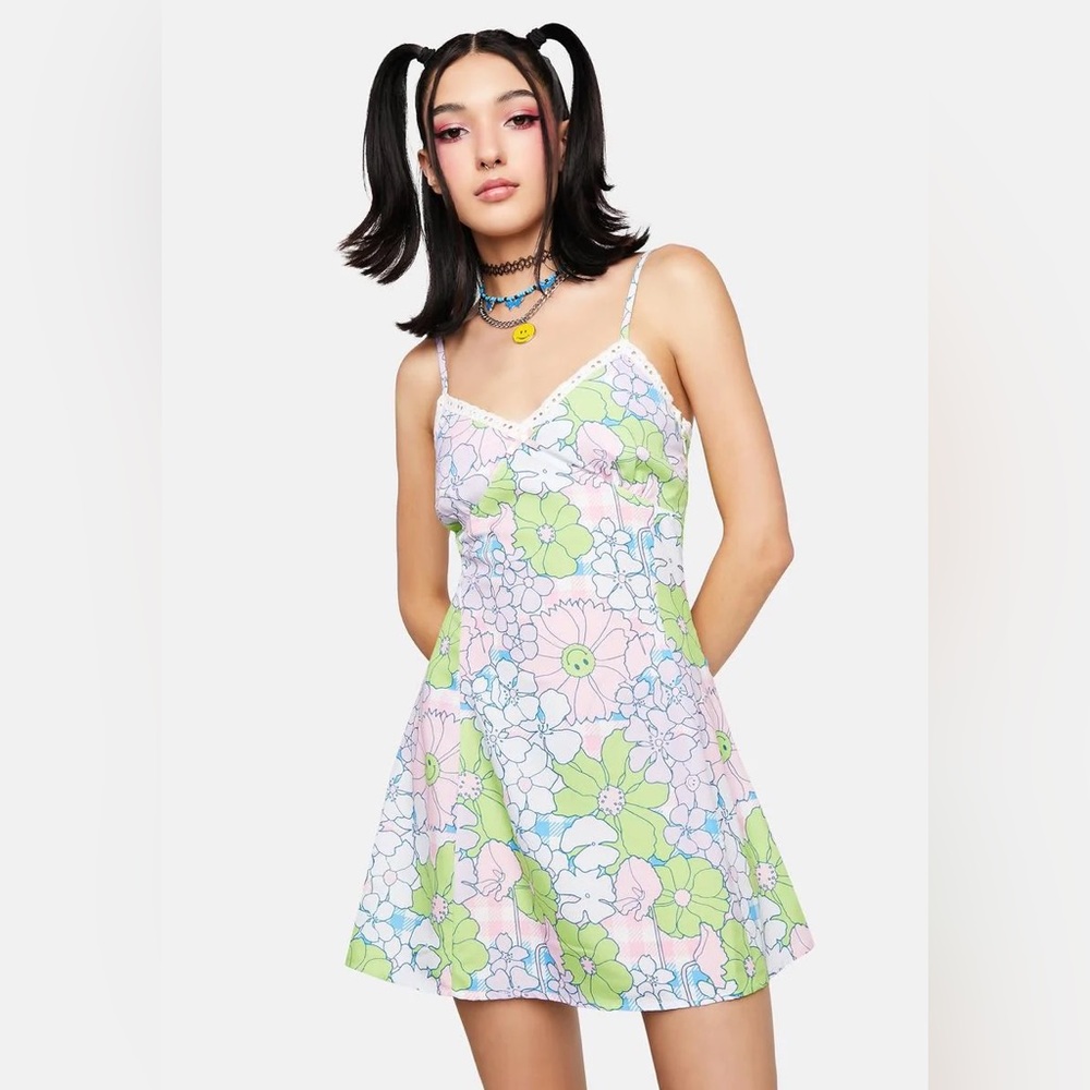NGOrder Gingham Floral Dress 💖💖